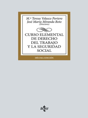 cover image of Curso elemental de Derecho del Trabajo y la Seguridad Social